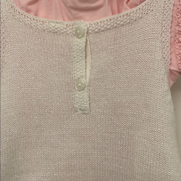 FIRST IMPRESSIONS Baby Girl Pink and Cream Two Piece Outfit Size 12M EUC - Picture 5 of 6